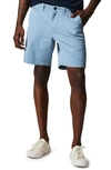 Billy Reid Cotton Blend Chino Shorts In Denim Blue