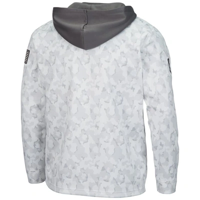 Colosseum Arctic Camo Georgia Bulldogs Oht Military Appreciation Quarter-zip Hoodie