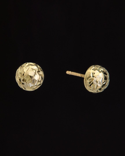 Italian Gold Button Studs