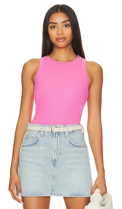 Citizens Of Humanity Isabel Rib Tank In Alva (bright Md Pink)