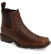 Ariat Midtown Rambler Mid Chelsea Boot In Barn Brown
