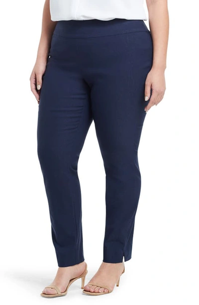 Nic + Zoe Wonderstretch Pant 31" Inseam - Plus In Dark Indigo In Blue