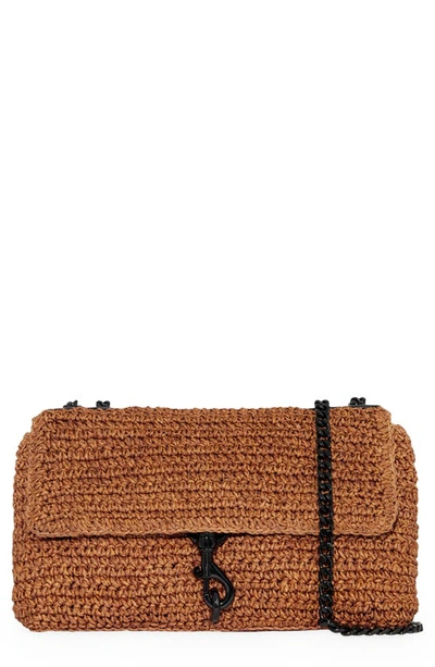 Rebecca Minkoff Medium Edie Straw Convertible Crossbody Bag In
