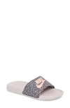 Nike Women's Benassi Jdi Print Slide Sandals, Pink