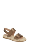 Eileen Fisher Max Sandal In Bronze Leather