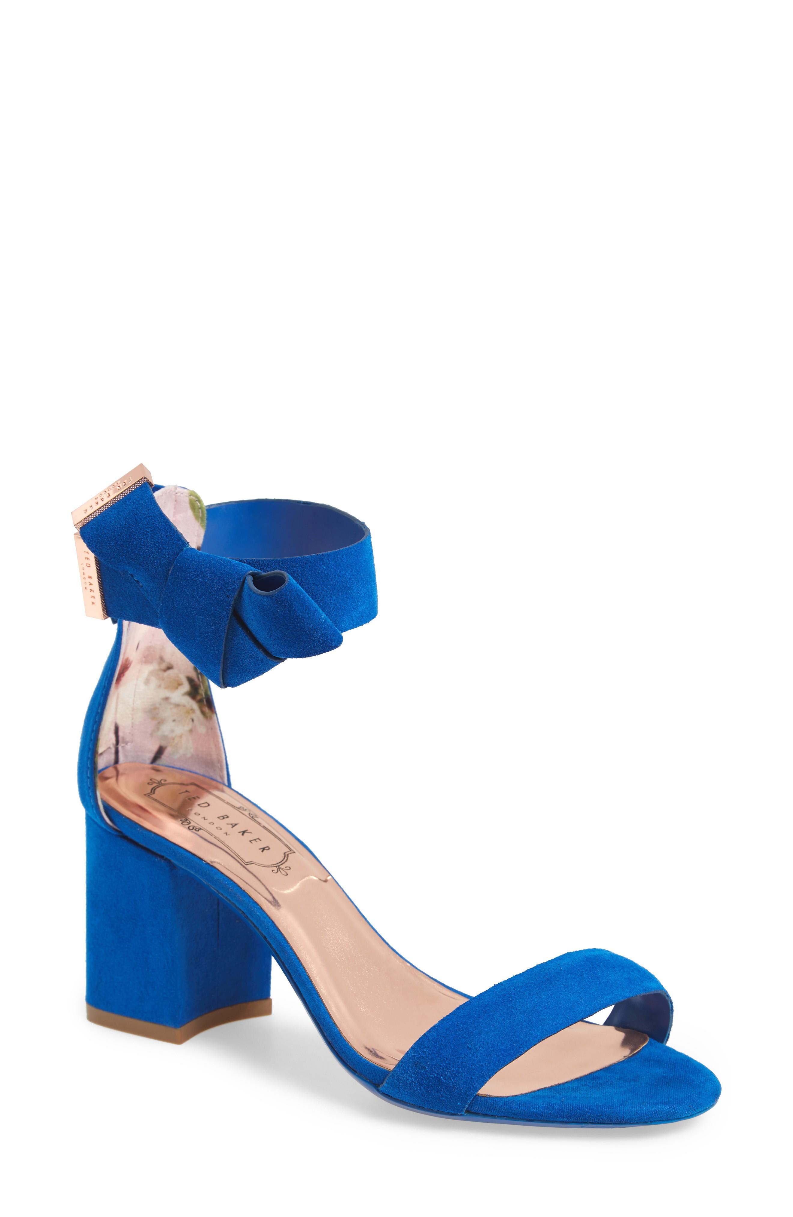 ted baker blue suede heels