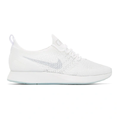 Nike Air Zoom Mariah Flyknit Racer Sneaker In 101 White/p