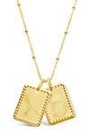Sterling Forever 14k Gold Plated Brass Zodiac Tag Necklace In Gold - Cancer