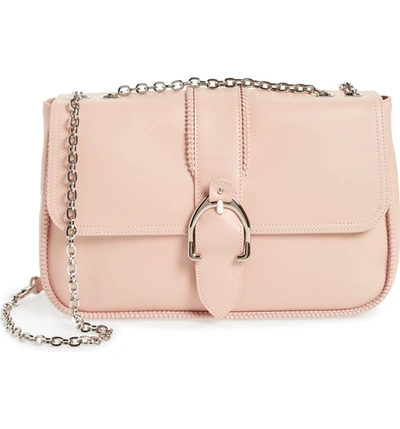 Longchamp Medium Leather Shoulder/crossbody Bag In Powder