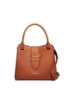 Burberry Buckle Medium Tote In Bright Toffee/gold