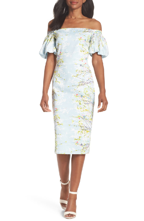 maggy london off the shoulder dress