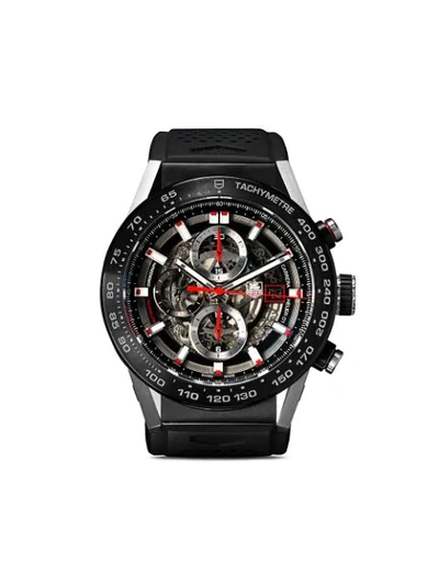 Tag Heuer Carrera Heuer 01 Chronograph, 45mm In Black