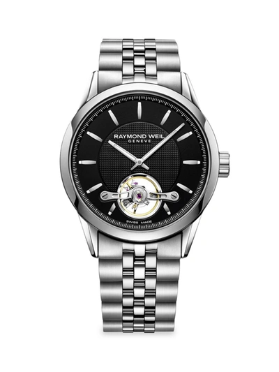 Raymond Weil Men's Freelancer Calibre Black & Stainless Steel Automatic Bracelet Watch