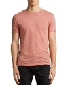 Allsaints Tonic Tee In Block Red Marl