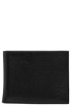 Original Penguin Pebble Leather Wallet In Black