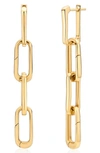 Monica Vinader Alta Capture Cocktail Earrings In Yellow Gold