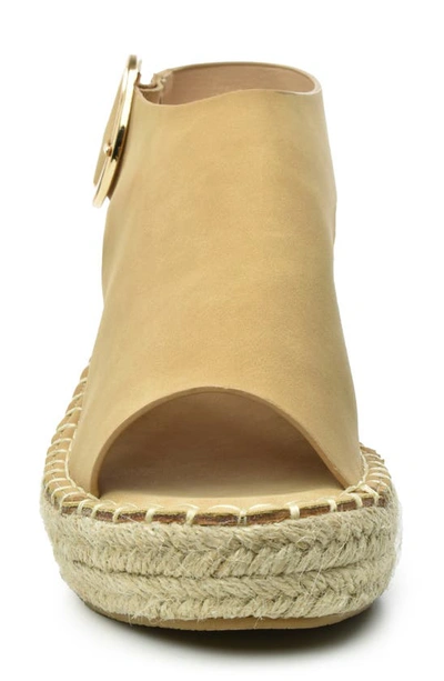 Catherine Catherine Malandrino Cirkly Espadrille Wedge Sandal In Sand