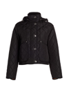 Burberry Black Cropped Quilted Nylon Jacket