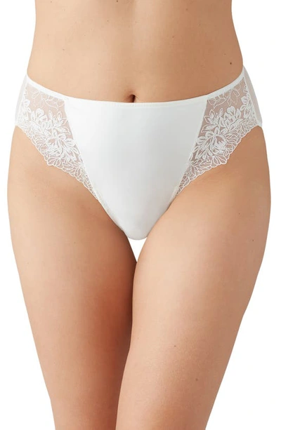 Wacoal Side Note High Leg Panties In Egret