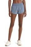Zella Altitude Running Shorts In Blue Thistle