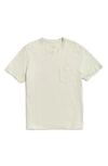 Billy Reid Washed Organic Cotton Pocket T-shirt In Limestone