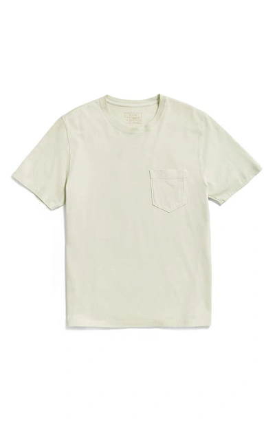 Billy Reid Washed Organic Cotton Pocket T-shirt In Limestone