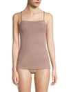 Hanro Moments Spaghetti Camisole In Soft Almond