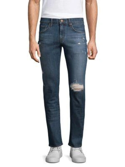 J Brand Tyler Slim Straight Jeans In Flintridge