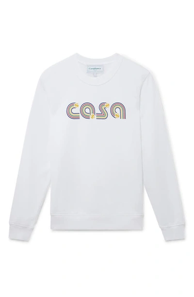 Casablanca Casa Organic Cotton Sweatshirt In White