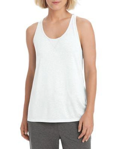 Champion Authentic Wash Racerback Tank Top In White
