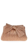 Loeffler Randall Rayne Pleated Clutch In Gold Dune