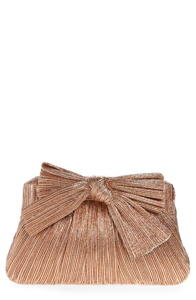 Loeffler Randall Rayne Pleated Clutch In Gold Dune