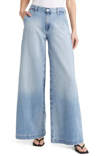 Ag Stella High Waist Wide Leg Jeans In Vetiver