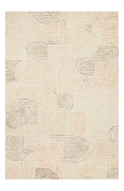 Loloi Milo Collection Rug In Peach / Pebble