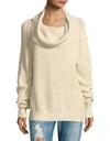 Free People Cowlneck Sweater In Mauve