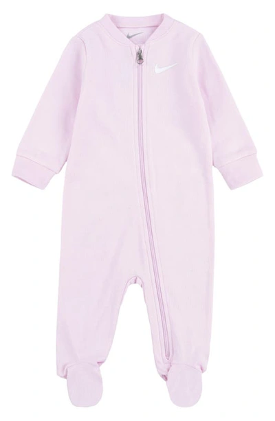 Nike Baby Boys Or Girls Essentials Long Sleeves Footed Coverall In Pink Foam