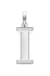 Monica Vinader Alphabet Pendant Charm In Silver- I