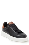 Bruno Magli Lucca Leather Sneaker In Black