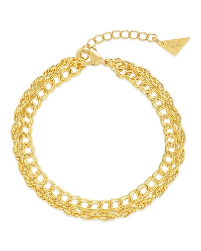 Sterling Forever Hallie Bracelet In Gold