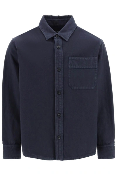 Apc 'basile' Overshirt In Blue
