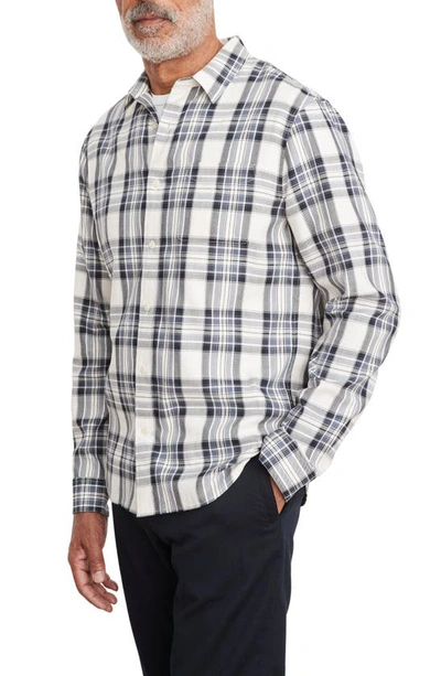 Vince Ocean Plaid Button-up Shirt In Blue