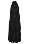 Vero Moda Eva Beach Halter Maxi Dress In Black