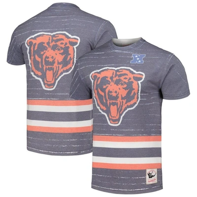 Mitchell & Ness Men's  Navy Chicago Bears Jumbotron 3.0 T-shirt