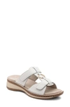 Ara Herra Slide Sandal In Cream Calf