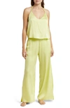 Lunya Washable Mulberry Silk Cami Pajamas In Boundless Lime