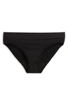 Tomboyx Period Proof Moderate Absorbency Bikini In Pure Black