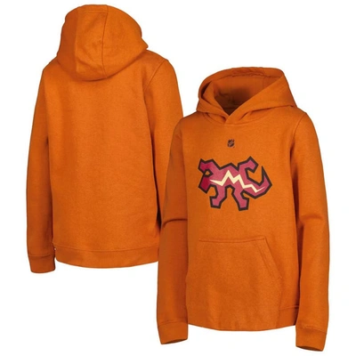 Outerstuff Kids' Youth Orange Arizona Coyotes Special Edition 2.0 Secondary Logo Fleece Pullover Hoodie