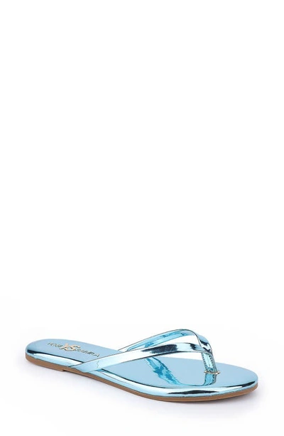 Yosi Samra Rivington Flip Flop In Blue