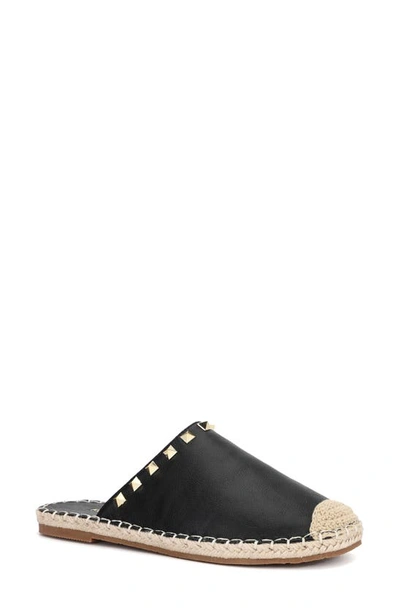 Yosi Samra Paloma Studded Espadrille Mule In Black