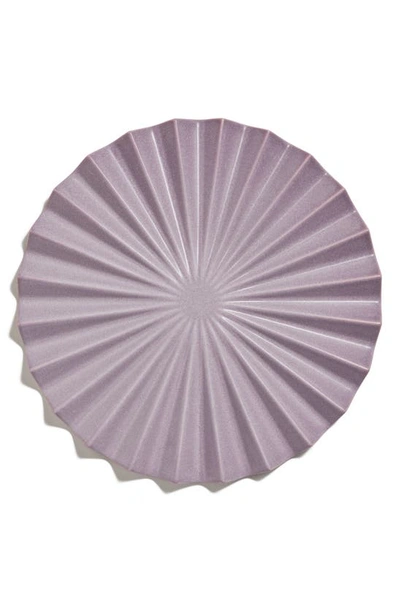 Our Place Pleated Starburst Stoneware Trivet In Lavender